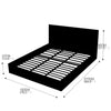 Levede Bed Frame Gas Lift Premium Leather Base Mattress Storage King Size Black Deals499