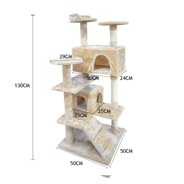 PaWz Pet Cat Tree Scratching Post Scratcher Trees Pole Gym Condo Furniture Wood Deals499