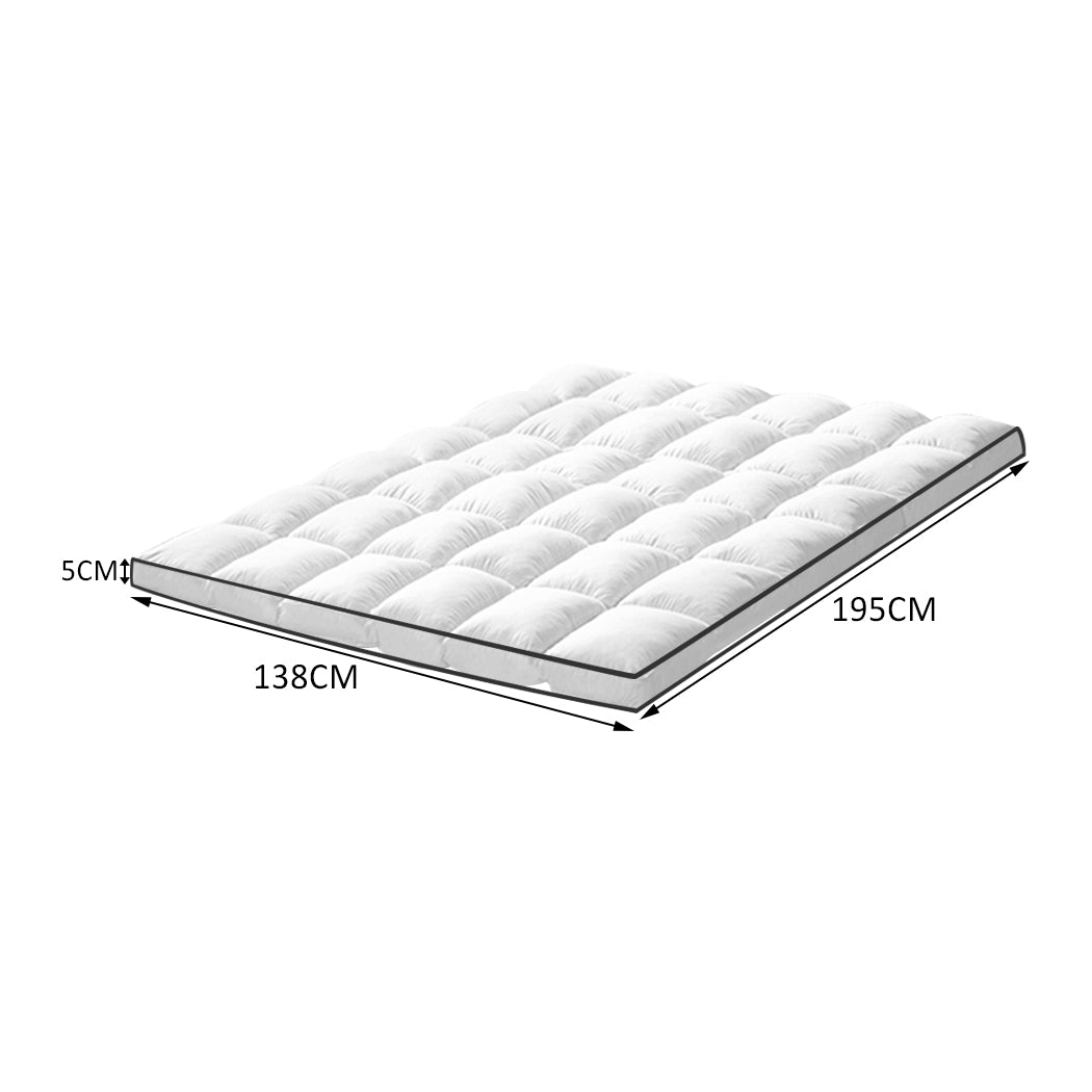 DreamZ Bedding Luxury Pillowtop Mattress Topper Mat Pad Protector Cover Double Deals499