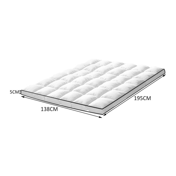 DreamZ Bedding Luxury Pillowtop Mattress Topper Mat Pad Protector Cover Double Deals499