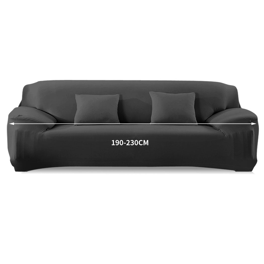 Easy Fit Stretch Couch Sofa Slipcovers Protectors Covers 3 Seater Black Deals499