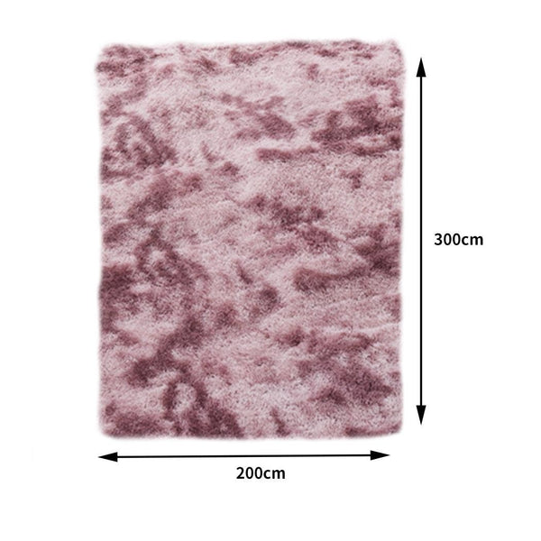 Floor Rug Shaggy Rugs Soft Large Carpet Area Tie-dyed Noon TO Dust 200x300cm Deals499