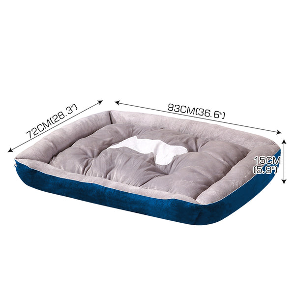 PaWz Pet Bed Dog Beds Bedding Mattress Mat Cushion Soft Pad Pads Mats XL Navy Deals499