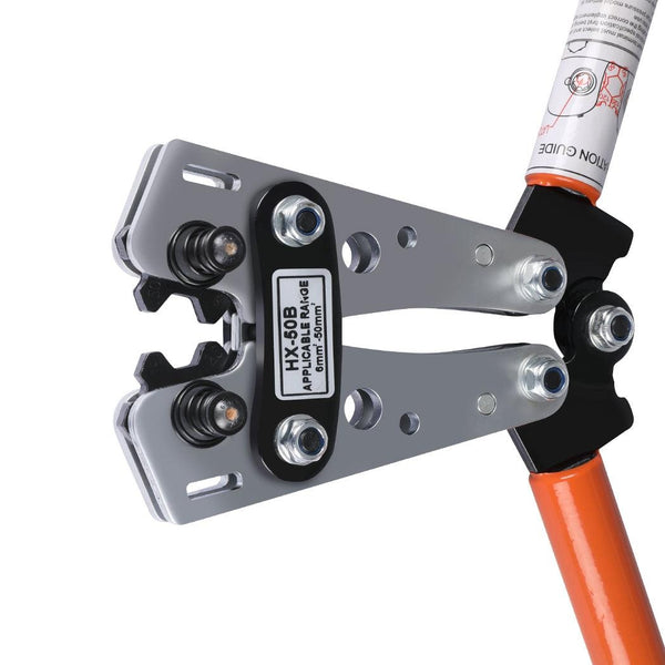 Crimping Tool Cable Crimper Wire Plug Pliers Battery Terminal Lug Hex 6-50mm² Deals499