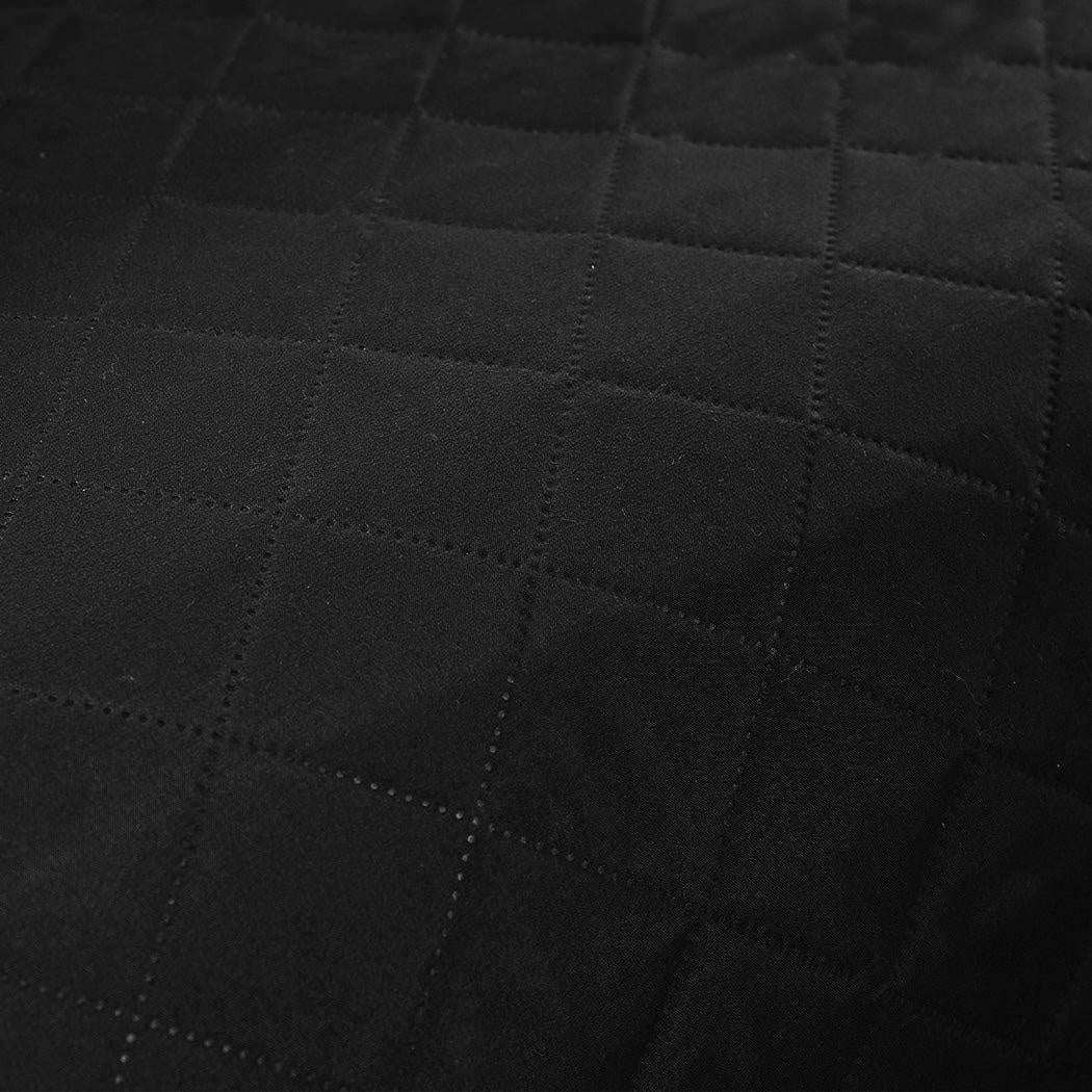 Sofa Cover Couch Lounge Protector Quilted Slipcovers Waterproof Black 335cm x 218cm Deals499