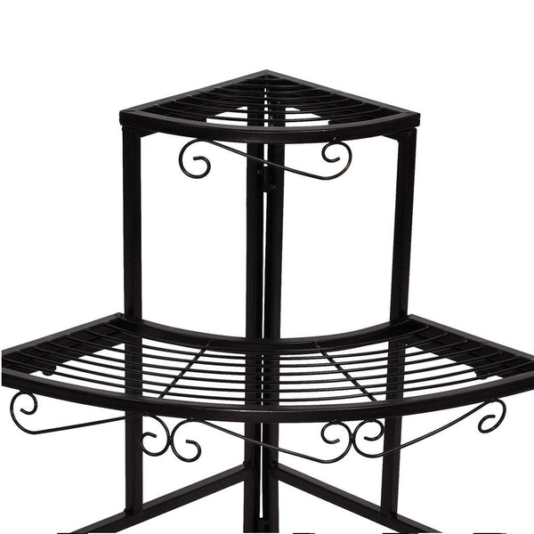 Levede Outdoor Indoor Pot Plant Stand Garden Metal 3 Tier Planter Corner Shelf Deals499