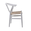 Set of 2 Dining Chairs Rattan Seat Side Chair Kitchen Wood Furniture White Deals499