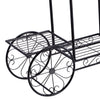 2x Plant Stand Outdoor Indoor Pot Garden Decor Flower Rack Wrought Iron 4Wheeler Deals499