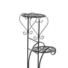 2x Levede Flower Shape Metal Plant Stand with 4 Plant Pot Space in Black Colour Deals499