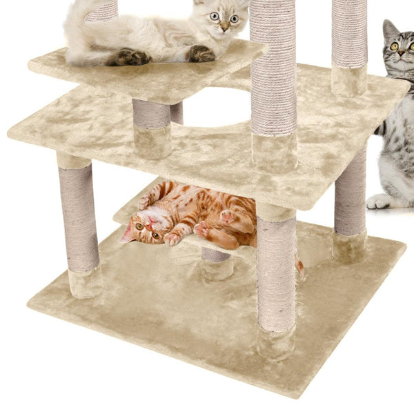 PaWz 1.98M Cat Scratching Post Tree Gym House Condo Furniture Scratcher Tower Deals499