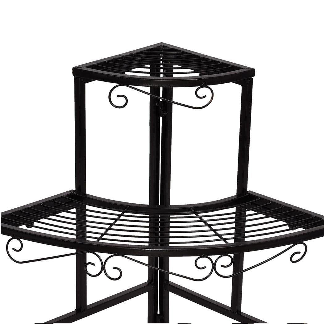 2x Levede Outdoor Indoor Plant Stand Garden Metal 3 Tier Planter Corner Shelf Deals499