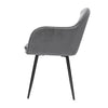 2x Dining Chairs Kitchen Steel Chair Velvet Removable Cushion Seat Covers Deals499