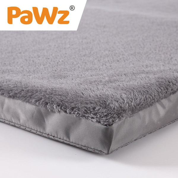 PaWz Pet Bed Foldable Dog Puppy Beds Cushion Pad Pads Soft Plush Black XL Deals499