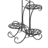 2x Levede Flower Shape Metal Plant Stand with 4 Plant Pot Space in Black Colour Deals499