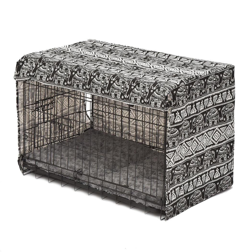 Crate Cover Pet Dog Kennel Cage Collapsible Metal Playpen Cages Covers Black 30