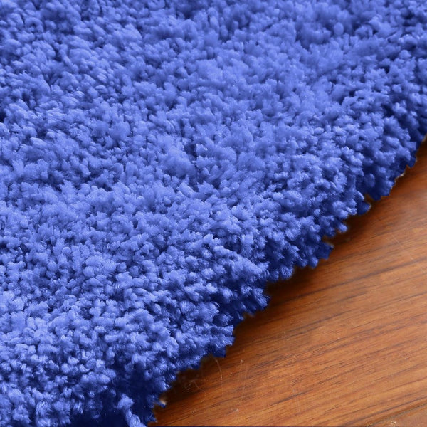 Ultra Soft Anti Slip Rectangle Plush Shaggy Floor Rug Carpet 120x170cm Blue Deals499