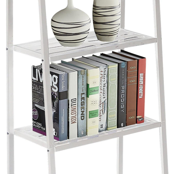 4 Tier Ladder Shelf Unit Bookshelf Bookcase Book Storage Display Rack Stand Deals499