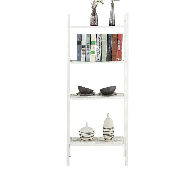 4 Tier Ladder Shelf Unit Bookshelf Bookcase Book Storage Display Rack Stand Deals499