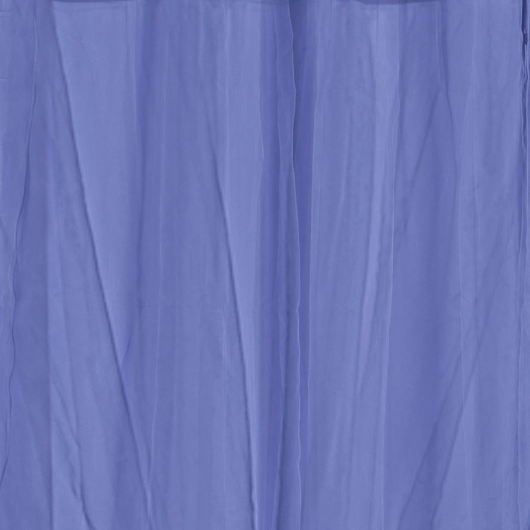 2x Blockout Curtains Panels 3 Layers with Gauze Room Darkening 180x230cm Navy Deals499