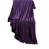 DreamZ 320GSM 220x160cm Ultra Soft Mink Blanket Warm Throw in Aubergine Colour Deals499