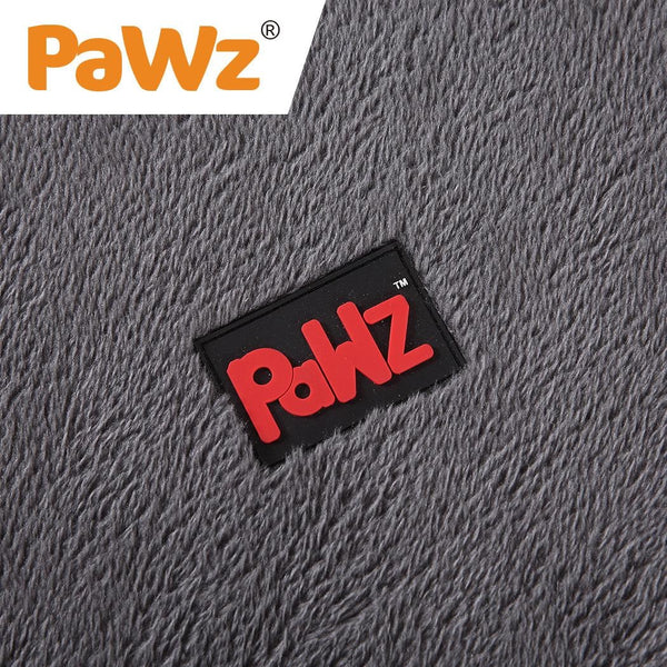 PaWz Pet Bed Foldable Dog Puppy Beds Cushion Pad Pads Soft Plush Black L Deals499