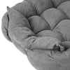 PaWz Pet Bed 2 Way Use Dog Cat Soft Warm Calming Mat Sleeping Kennel Sofa Grey M Deals499