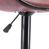 2x Bar Stools Stool Kitchen Chairs Swivel PU Leather Industrial Furniture Brown Deals499