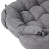 PaWz Pet Bed 2 Way Use Dog Cat Soft Warm Calming Mat Sleeping Kennel Sofa Grey XL Deals499