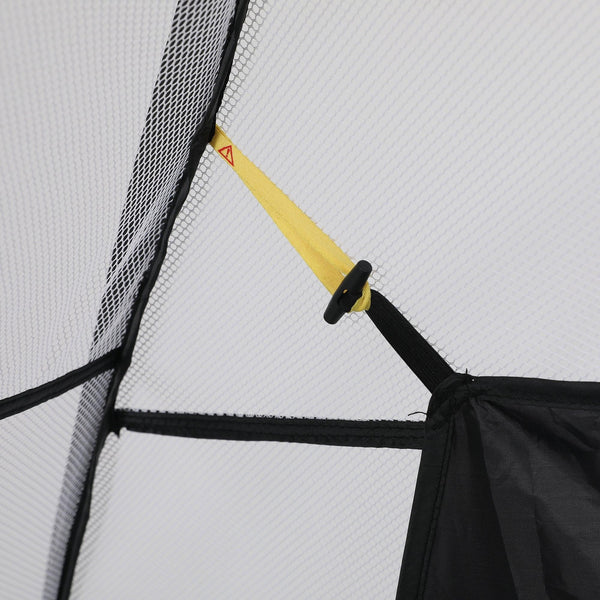 2M Golf Practice Net Hitting Nets Driving Netting Chipping Cage Training Aid Black Deals499