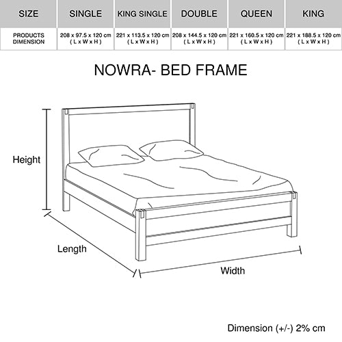 4 Pieces Bedroom Suite in Solid Wood Veneered Acacia Construction Timber Slat King Size Oak Colour Bed, Bedside Table & Tallboy Deals499