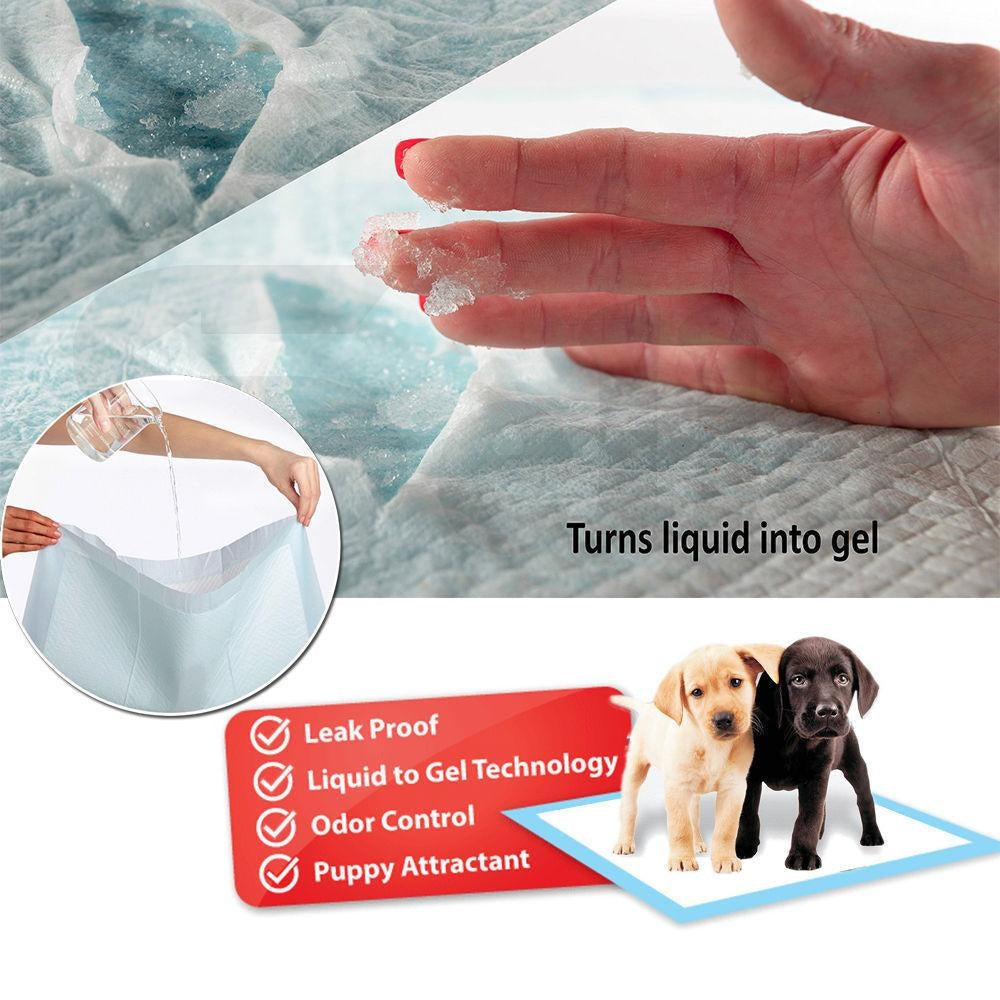 PaWz 100 Pcs 60x60cm Ultra Absorbent Puppy Pet Dog Cat Toilet Training Pads Blue Deals499