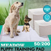 PaWz 100 Pcs 60x60cm Ultra Absorbent Puppy Pet Dog Cat Toilet Training Pads Blue Deals499