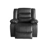 3+1+1 Seater Recliner Sofa In Faux Leather Lounge Couch in Black Deals499