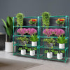 2x 5 Tier Plant Shelve Garden Greenhouse Steel Storage Shelving Frame Stand Rack Deals499