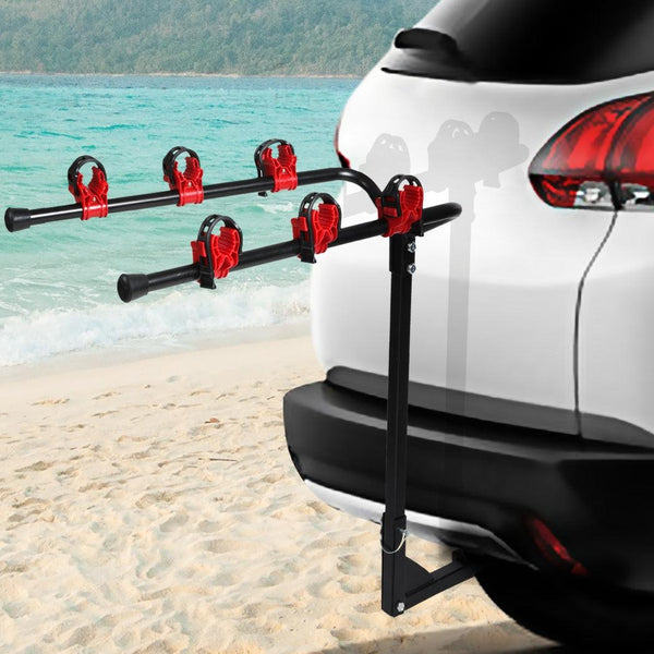 Car Bike Rack Carrier 3 Rear Mount Bicycle Foldable Hitch Mount Heavy Duty Deals499