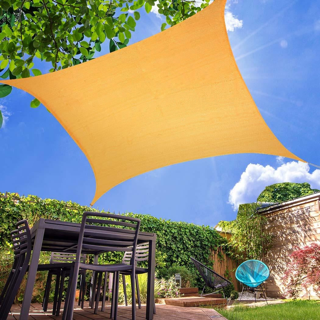 Sun Shade Sail Cloth ShadeCloth Canopy Outdoor Awning Cover Square Beige 3Mx3M Deals499