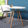 Office Dining Table Meeting Tables Round Desk Wooden Home Cafe Modern Desks 75cm Deals499