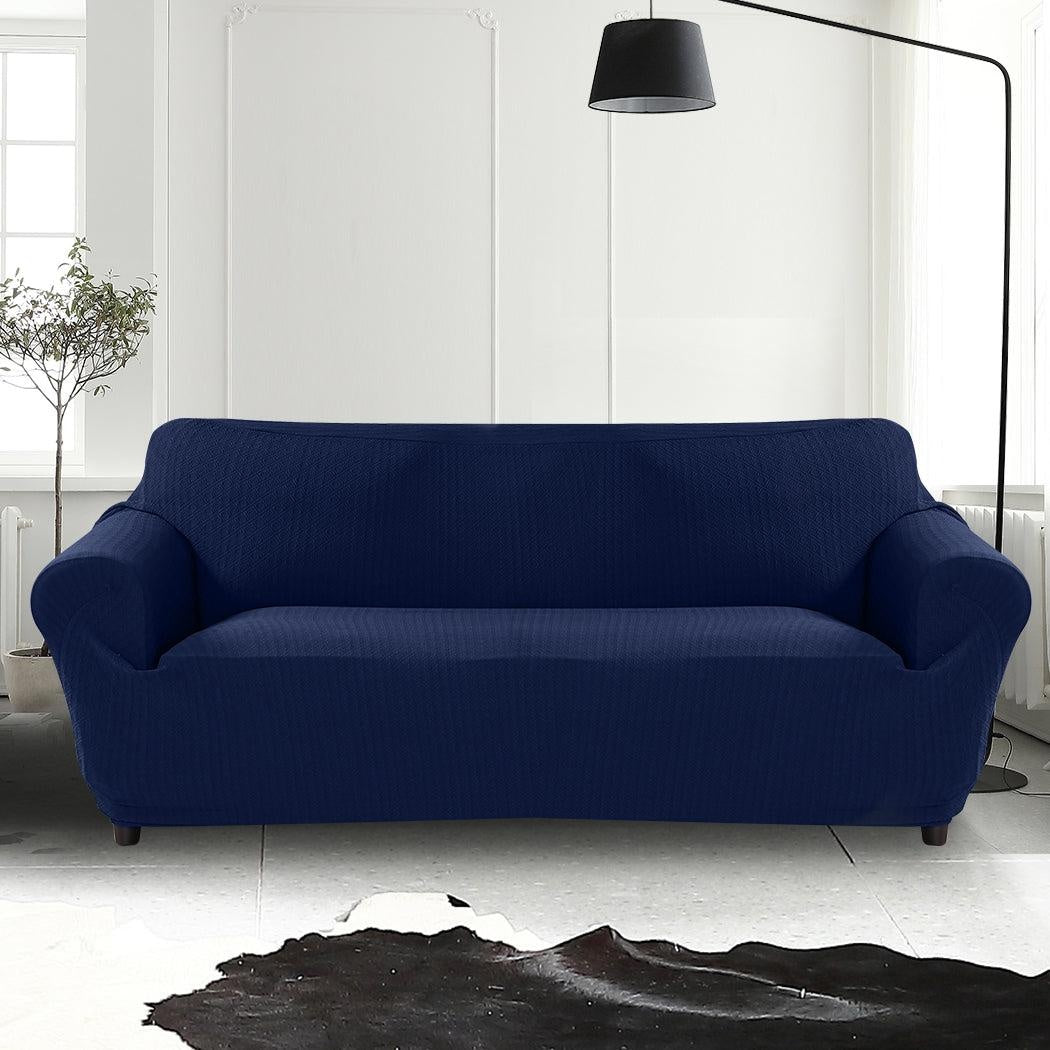 Sofa Cover Slipcover Protector Couch Covers 4-Seater Navy Deals499