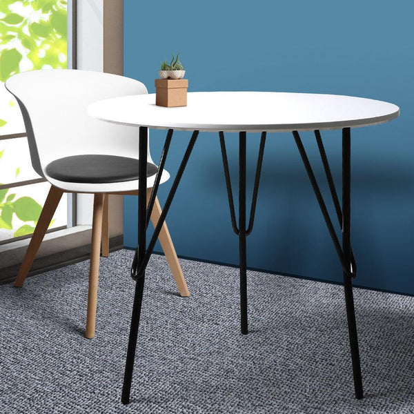 Office Meeting Table Dining Tables Round Desk Wooden Home Cafe Modern Desks 72cm Deals499