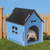 Wooden Dog House Pet Kennel Timber Indoor Cabin Medium Blue M Deals499