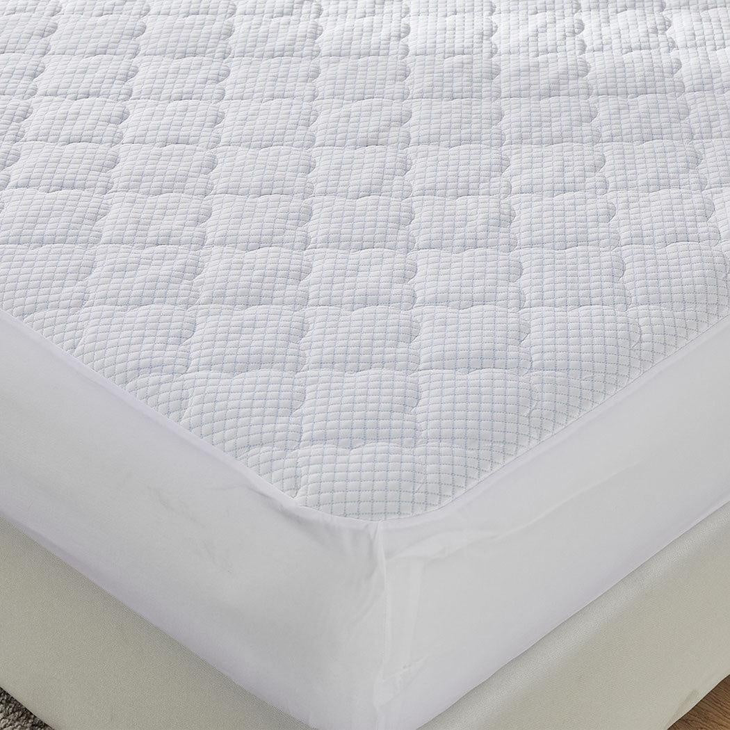 Dreamz Mattress Protector Topper Cool Fabric Pillowtop Waterproof Cover Queen Deals499