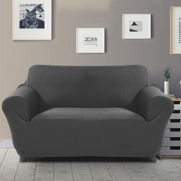 Sofa Cover Slipcover Protector Couch Covers 3-Seater Dark Grey Deals499