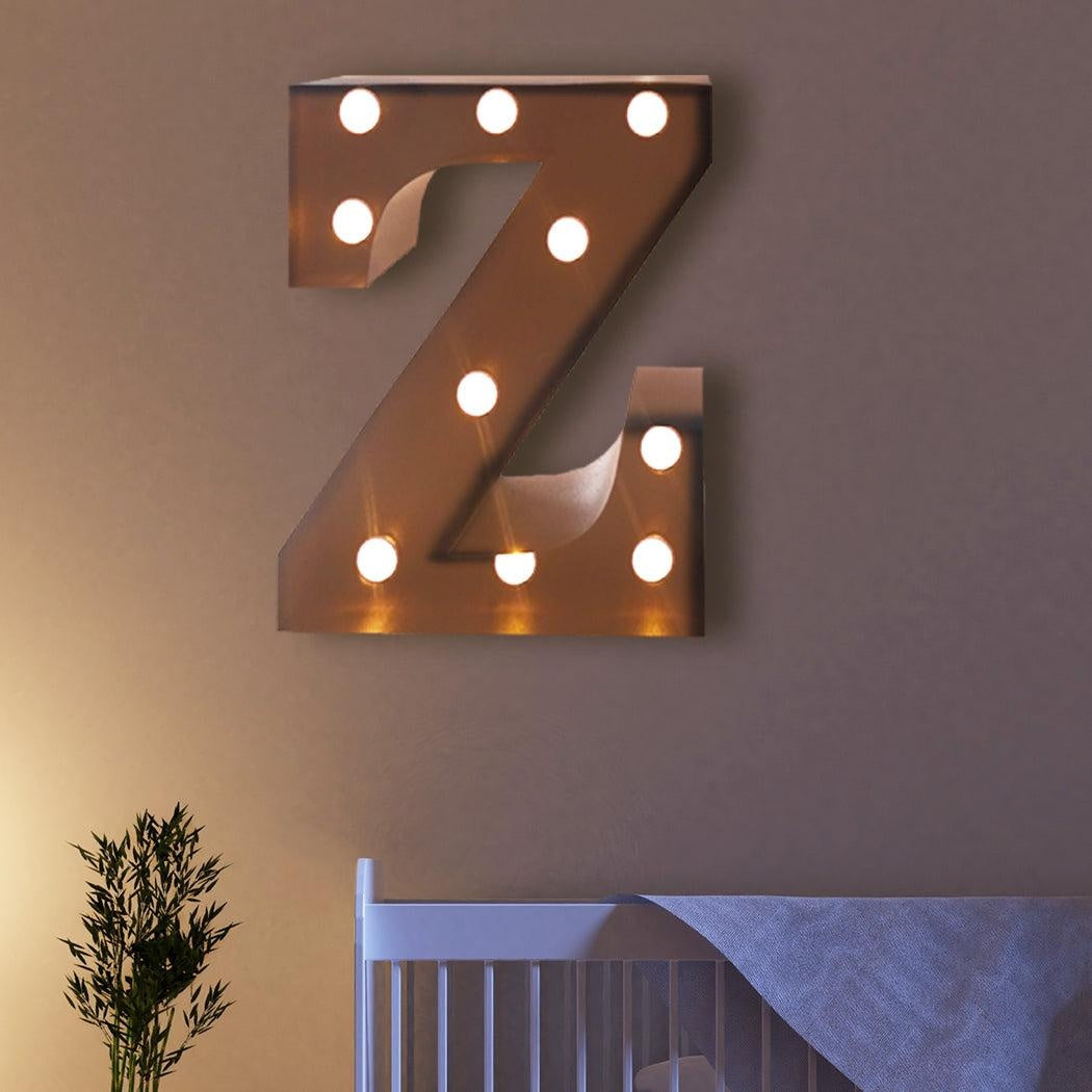 LED Metal Letter Lights Free Standing Hanging Marquee Event Party D?cor Letter Z Deals499