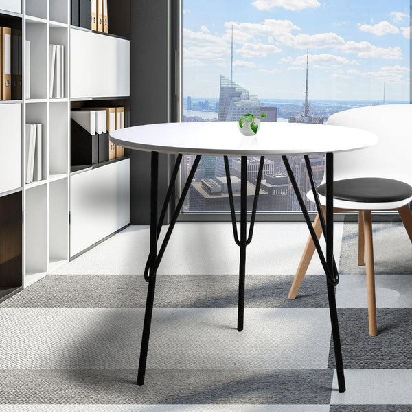 Office Meeting Table Dining Tables Round Desk Wooden Home Cafe Modern Desks 72cm Deals499