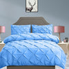 DreamZ Diamond Pintuck Duvet Cover and Pillow Case Set in UQ Size in Navy Colour Deals499