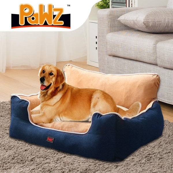 PaWz Pet Bed Dog Puppy Beds Cushion Pad Pads Soft Plush Cat Pillow Mat Blue XL Deals499