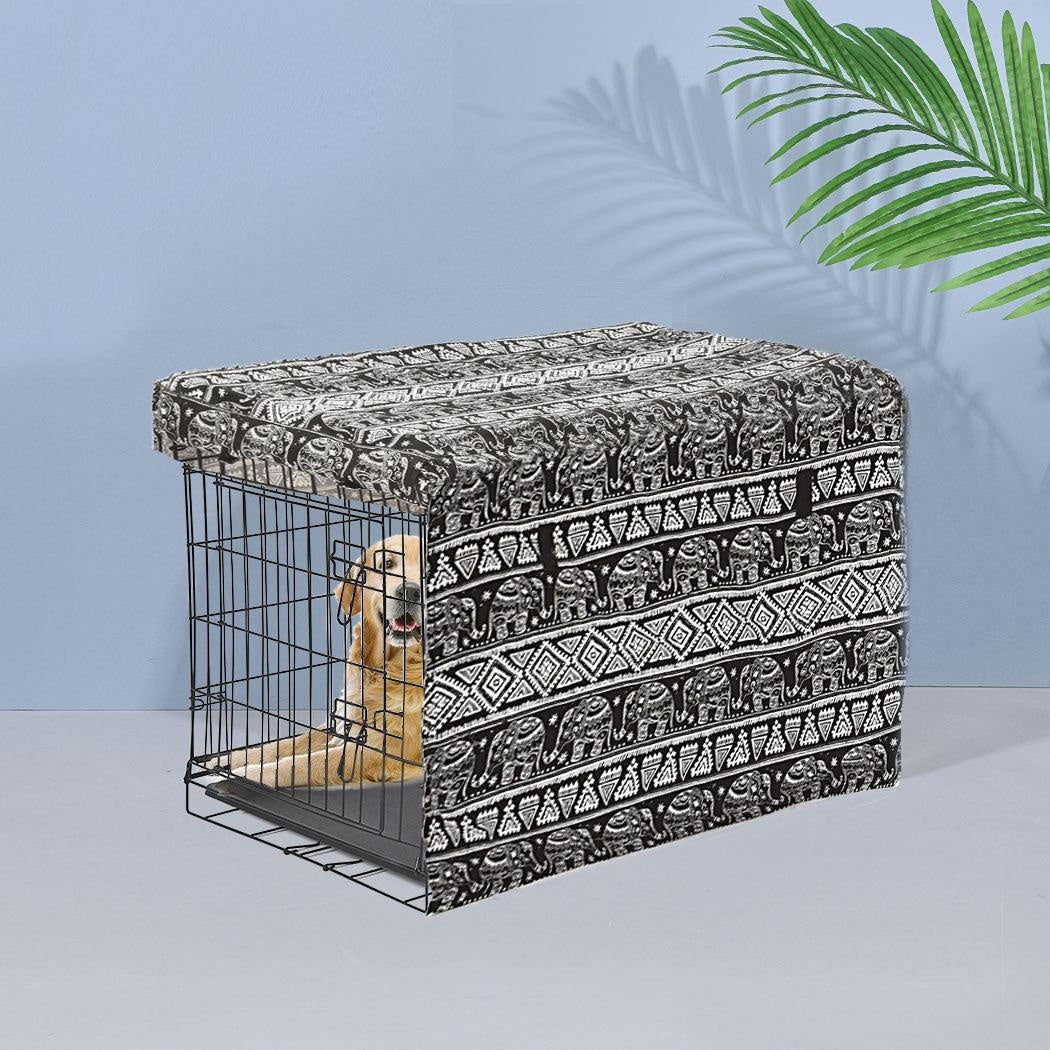 PaWz Pet Dog Cage Crate Metal Carrier Portable Kennel With Cover 30