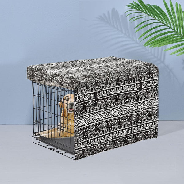 PaWz Pet Dog Cage Crate Metal Carrier Portable Kennel With Cover 48" Deals499