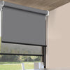 Modern Day/Night Double Roller Blinds Commercial Quality 60x210cm Charcoal Black Deals499