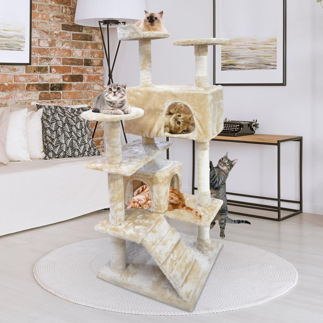 PaWz Pet Cat Tree Scratching Post Scratcher Trees Pole Gym Condo Furniture Wood Deals499